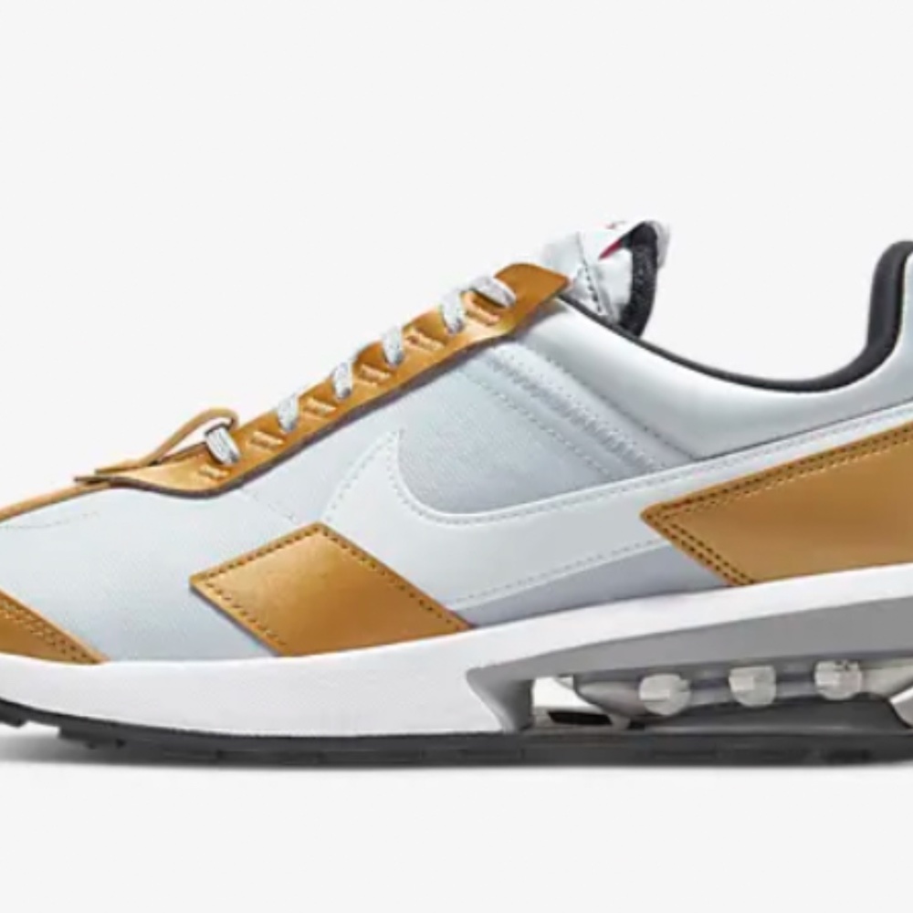 LAST ONE NEW NIKE AIR 2023 (SELL-OUT)🎁Metallic Gold White Platinum Silver Laces - Picture 3 of 15